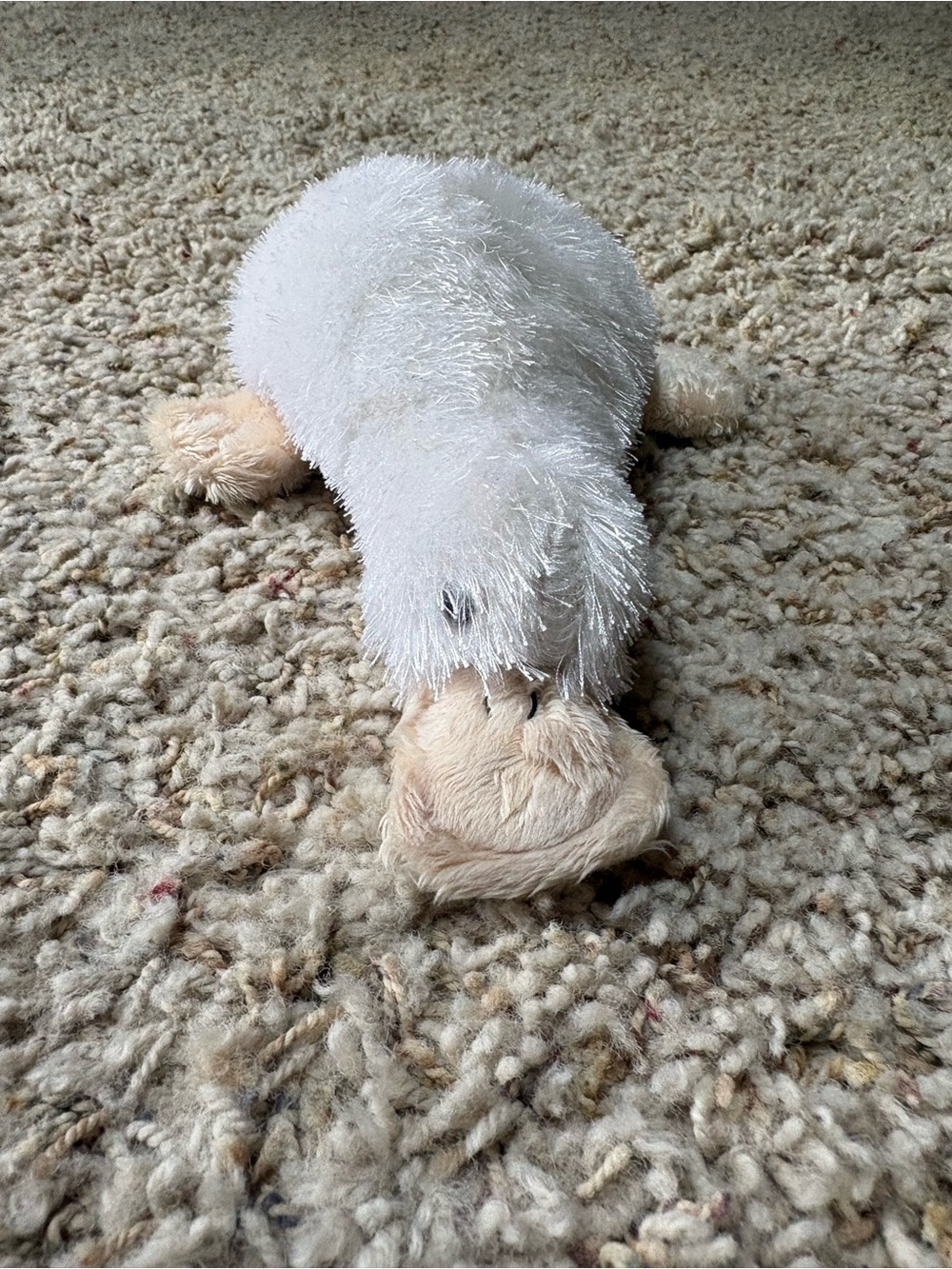 GANZ White and Cream Plush Duck Toy